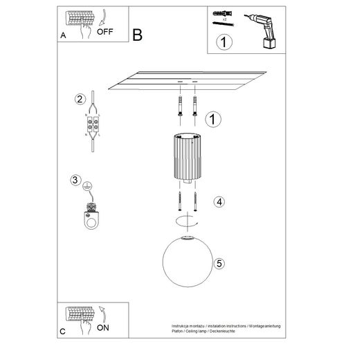 Plafon HALO ultramaryna IP44 na Arena.pl