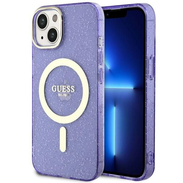 Etui Guess do iPhone 15 Plus, iPhone 14 Plus, Fioletowy, MagSafe zdjęcie 1