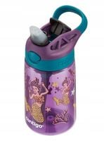 BUTELKA CONTIGO EASY CLEAN 420 ml Purple Mermaods z Słomką na Napoje