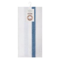 Komplet 2 ścierki SOFIA 50x70 biało niebieskie bawełna