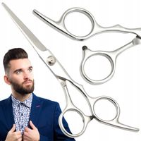 NOŻYCZKI FRYZJERSKIE PROSTE + degażówki PROFESJONA