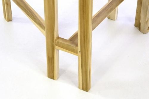 STÓŁ DIVERO - stół tekowy ogrodowy - składany - 130 x 65 cm na Arena.pl