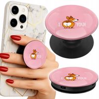 Uchwyt do telefonu Popsocket na palce/stojak ŚMIESZNE WZORY LOVE YOU PIESEK