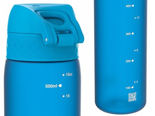 BIDON BUTELKA SPORTOWA NA WODĘ ION8 BLUE NIEBIESKI Z ATESTEM 500 ml / 0,5 l na Arena.pl