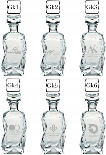 Karafka firmowa z grawerem własnego logo DANYMI FIRMY NADRUKIEM UV na Arena.pl