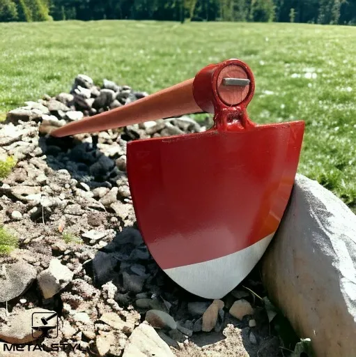 Motyka kopaczka graca ogrodowa stalowa sercowa kuta 160mm hartowana zdjęcie 6