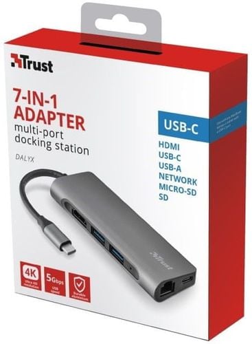 Hub Adapter 7w1 USB-C HDMI Ethernet USB-A Czytnik na Arena.pl