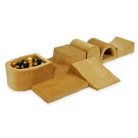 Największy piankowy plac zabaw z basenem micro Velvet soft carmel + 100 piłek (beż, stare złoto, złoto, czarne)