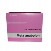 Meta Anabolon 400mg 120 tabs + Naklejka Testosteron Winstrol = Sterydy