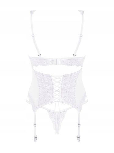 Obsessive Gorset i stringi Amor Blanco białe L/XL na Arena.pl