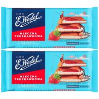 E. Wedel Czekolada mleczna truskawkowa 100 g x 2 sztuk