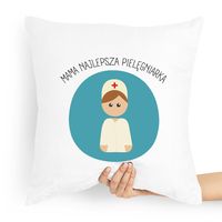 Poduszka Prezent Dla Mamy Najlepsza Pielęgniarka Z Nadrukiem Ze Zdjęciem