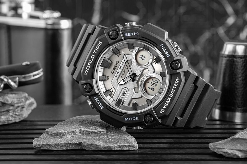 zegarek męski casio aeq-120w-7avdf + box zdjęcie 6