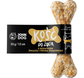 JOHN DOG Kość do żucia ze żwaczem penisem wołowym gryzak przysmak psa 12 cm