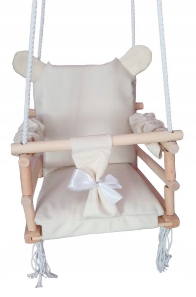 HUŚTAWKA 3w1 DLA DZIECI królik BEŻ dom ogród pokój zdjęcie 10