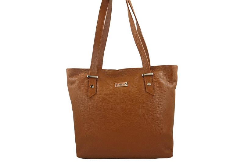 Shopper bag - duża torebka miejska - Brązowa jasna zdjęcie 1