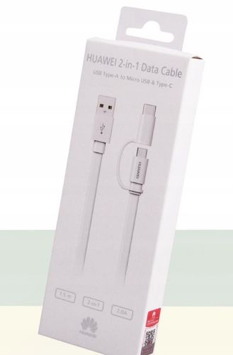 Kabel Huawei 2w1 Micro USB + TYP C 1,5m niebieski na Arena.pl
