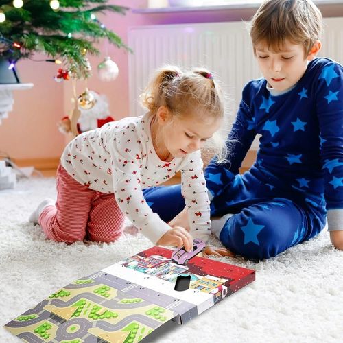 KALENDARZ ADWENTOWY 24 ELEMENTY SAMOCHODY AUTA AUTKA DLA CHŁOPCA PREZENT na Arena.pl