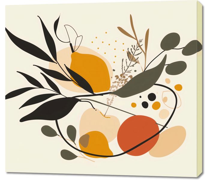 Obraz 100x90cm Botaniczny Wir zdjęcie 1