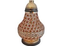 ZNICZ ZNICZE LAMPION NA GRÓB KARAFA VIP ZŁOTO-BURSZTYN+WKŁAD