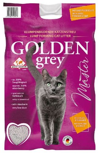 Żwirek bentonitowy z kryształkami neutralizującymi zapachy Golden Grey 7kg na Arena.pl