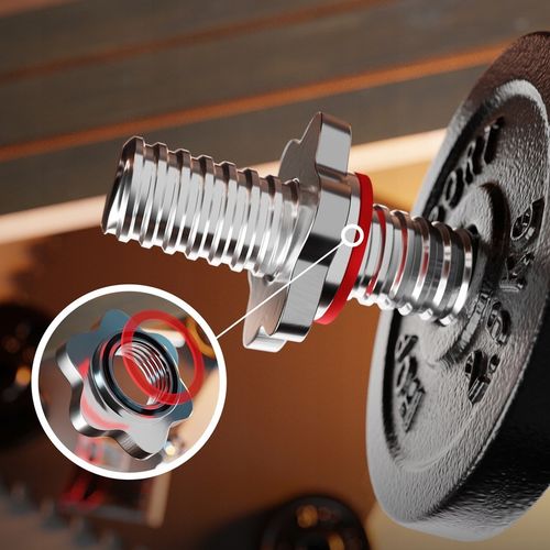 GRYF stalowy pełny odlew prosty 40cm 30mm chromowany hantle śrubowy na Arena.pl