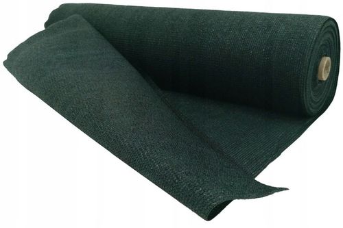 SIATKA CIENIUJĄCA OSŁONA BALKON OGRODZENIE PŁOT 90% 1,5x25 +OPASKI ZIELONA na Arena.pl