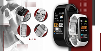 SMARTBAND OPASKA SPORTOWA ZEGAREK KROKOMIERZ + DODATKOWY BIAŁY PASEK