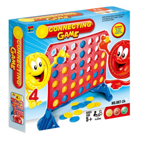 Gra Ułóż 4 W Rzędzie Układanka Kolorowe Żetony Podstawa Tabliczka Dla Dziec na Arena.pl