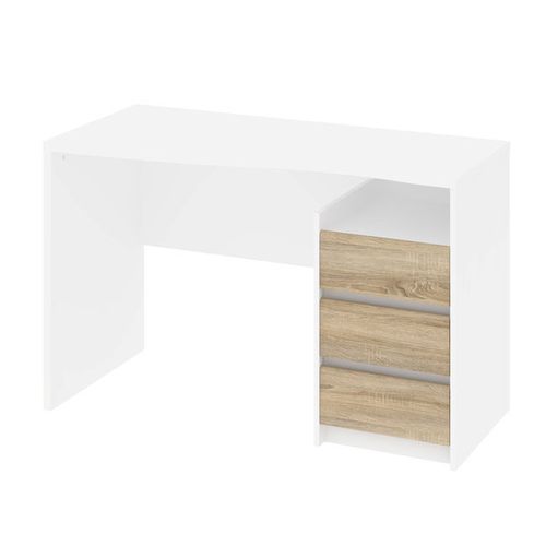 Function biurko białe/dąb sonoma 2S1P na Arena.pl