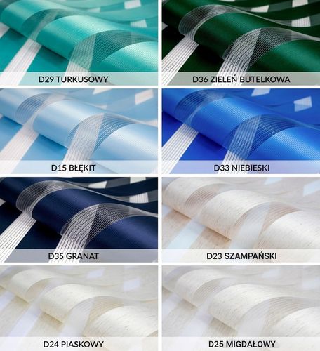 Roleta Dzień Noc na wymiar z napinaczem 57x150 cm na Arena.pl