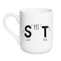 KUBEK "SHIT" Wzór - Elegant Coffee 330 ml