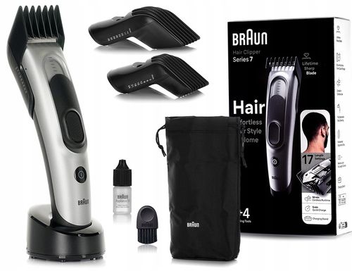 MASZYNKA GOLARKA DO WŁOSÓW BRAUN SERIES 7 HC7390LSP Ni-MH + STAND + NASADKI na Arena.pl