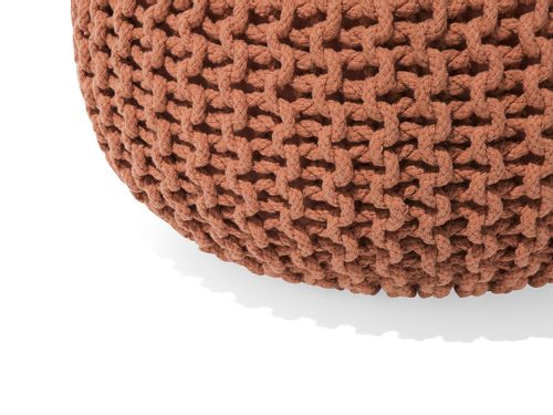 Puf 40 x 25 cm brązowy CONRAD na Arena.pl