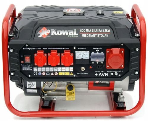 PROFESJONALNY AGREGAT PRĄDOTWÓRCZY 5,2kW generator AVR+ MIEDŹ STOJAN na Arena.pl