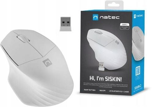 NATEC SISKIN 2 MYSZ BEZPRZEWODOWA BIAŁA na Arena.pl