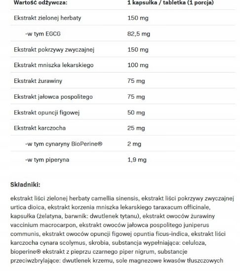 ALLNUTRITION Water Out, 120 szt. zdjęcie 2