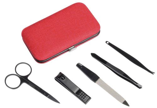 Zestaw do manicure PRETTY IN BLACK, czerwony na Arena.pl