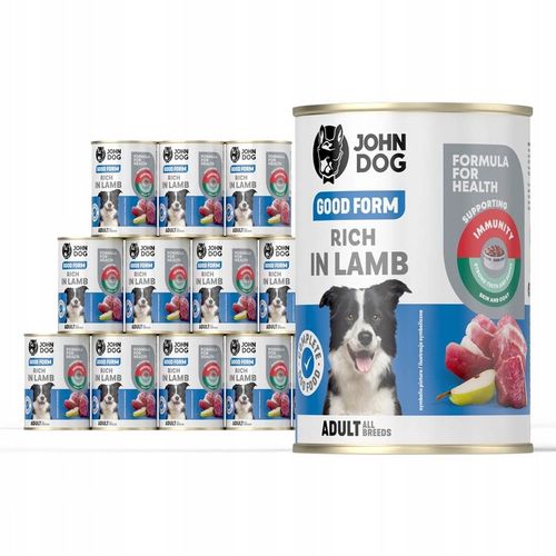 John Dog Good Form karma mokra jagnięcina 12x400g na Arena.pl