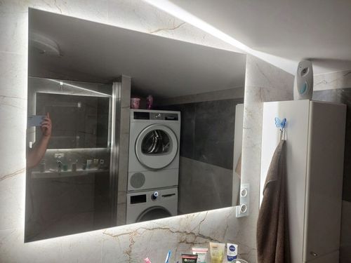 Lustro Podświetlane LED 80x60 Wodoszczelność IP65 z Włącznikiem Dotykowym na Arena.pl