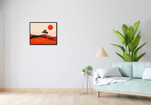 Plakat 60x50cm Czerwone Pustynne Pejzaże na Arena.pl