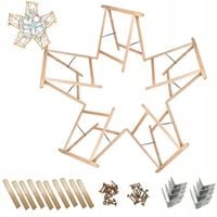 Zestaw do zrobienia GWIAZDY gwiazda z koziołków drewniana OZDOBA koziołek