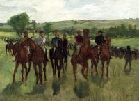 The Riders, Edgar Degas - plakat 100x70 cm