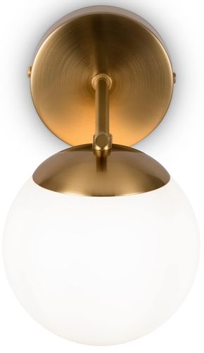 Lampa ścienna modernistyczna MOD187WL-01BS kula ball mosiądz na Arena.pl