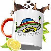 Kubek Pomarańczowy Dla Brata Braciszka Na Prezent Z Nadrukiem Ze Zdjęciem