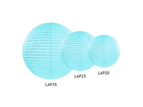 "Lampion papierowy, błękit, 20cm"_PDE na Arena.pl