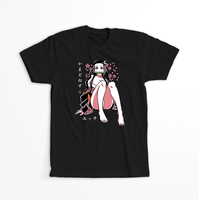 Koszulka Czarna Demon Slayer / Kimetsu no Yaiba / Miecz zabójcy demonów - WYBIERZ KOLOR KOSZULKI I FASON Damska M