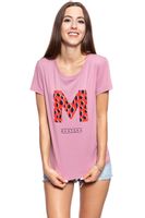 MUSTANG T SHIRT DAMSKI Alina C Print Lilas 1009028 8148 S