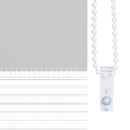 Roleta zebra, jasnoszara, szerokość tkaniny 60,9 cm, poliester na Arena.pl