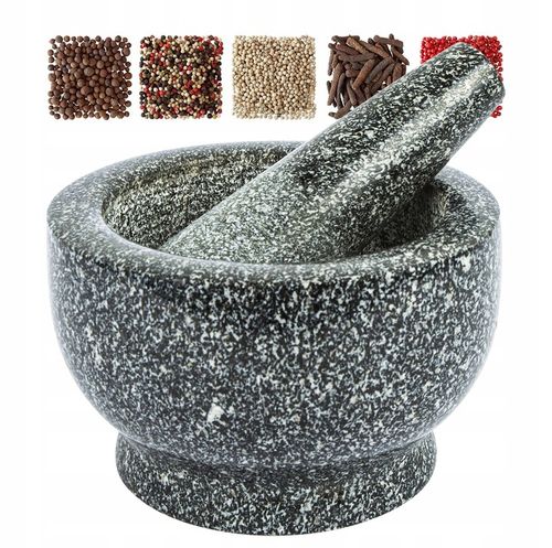 moździerz kuchenny do przypraw pieprzu z tłuczkiem Granitowy prezent trwały na Arena.pl